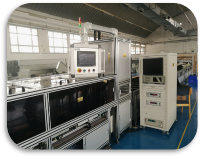 Máquina de prueba de conductos sándwich tipo sándwich, marco estructural y recintos de seguridad