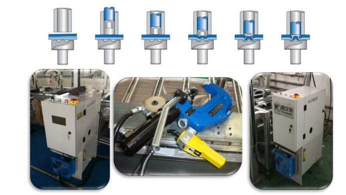 M&aacute;quina remachadora industrial autoperforante para remachado de carcasas de conductos de bus de hierro de 1,5 mm