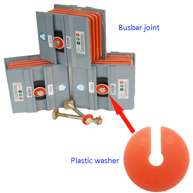 Busduct Joint Torque Indicator Arandela de plástico para junta de busducto Indicador de torsión del perno de tracción que garantiza una fuerza de sujeción uniforme